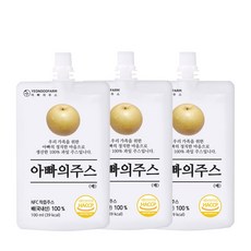 [연두팜] 아빠의주스 배즙 100ml 낱개, 1개