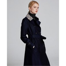 닥스 여성 19FW [SIGNATURE] 네이비 탈착내피 면혼방 트렌치코트 DLCO9D951N2 봄가을 코트/트렌치
