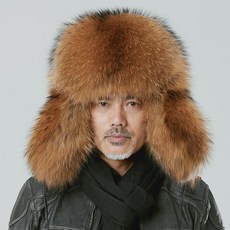 패왕모자 전모 여우털모자 남 귀마개 겨울 도톰한 기모자 남풍 동북