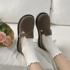 버켄 보스턴 퍼 로퍼 모카 털신