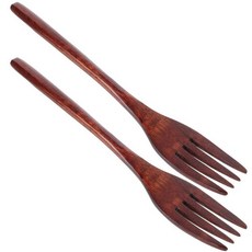 긴 손잡이 나무 포크 대형 믹싱 요리 조리기구 플랫웨어 교반혼합휘젓기 파스타 과일, 1. 2Pcs, 1개