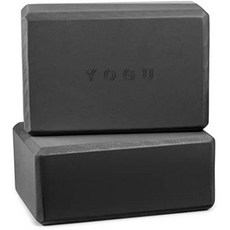 YOGU Yoga Blocks Set of 1 or 2 EVA Foam or Cork Wood, Pink_9x6x4(2 pcs), Pink
