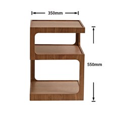 현대적 사이드테이블 거실 쇼파 커피 매거진 협탁 침대 이동식 간이 원목 테이블 인테리어, A 35cm