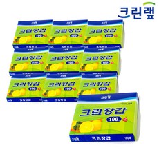 온마음샵 크린랲 크린장갑 100매 10개 일회용 비닐 위생장갑/크린랩