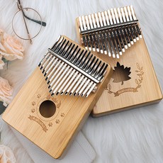 투리 칼림바 카림바 Kalimba 17음계 엄지피아노 원목 마호가니 대나무목 눈의꽃 이시영, 3. 원형 대나무목
