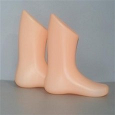 2 pcs 노란색 어린이 피트 플라스틱 피부 발 마네킹 어린이 양말 디스플레이 마네킹 신발 스타킹 구두 마네킹