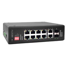 NEXT-POE0822FDT/산업용 PoE 8포트 스위칭 허브/ESD 서지보호 리피터모드(최대 250M)/VLAN/PD Alive/우선순위 POE 출력 설정 지원