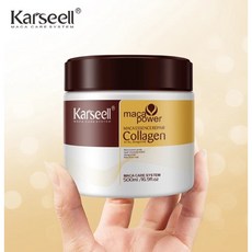 정품 Karseell 500G 대용량 2개 콜라겐 마카 헤어 트리트먼트 에센스 리페어 컨디셔닝 마스크 건조손상 딥 컨디셔닝 케어 팻킷