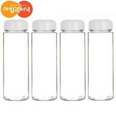 아침과저녁 국내산 마이보틀 트라이탄 500ml 4개 블랙 화이트, 화이트500ml * 4개