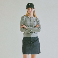 스티브케이블반팔가디건