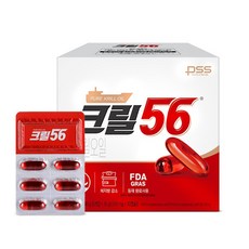 [6개월분]크릴56 크릴오일 6박스(1000mg*30캡슐(30g)*6box), 30정, 6개