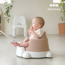 [젤리맘] 점보의자 붕붕 3종 (아기의자+트레이+카트), 애쉬크림