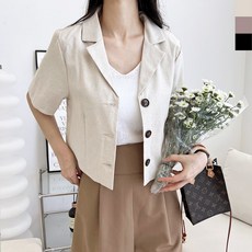 베이지린넨자켓 TOP01