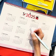 B4 귀여운 특 대형 2025년 탁상 달력 스케줄 메모 큰 데스크 책상 캘린더 2XL, 단품