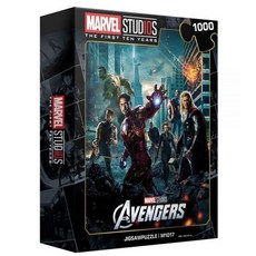 퍼즐라이프 마블 10주년 직소퍼즐 어벤져스1 M1017, 1000피스, 혼합 색상