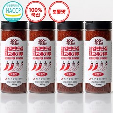 100% 국산 일편단심 태양초 고춧가루 최상품질 보통맛 24년산, 4개, 110g