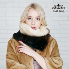노블밍크 노블밍크 308-1 밍크니팅 그라데이션 3색 넥워머