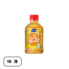 썬키스트 허니유자, 280ml, 18개