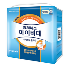 마이비데 화장실용 물티슈 캡형, 46매, 8팩