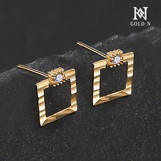 14k스퀘어귀걸이