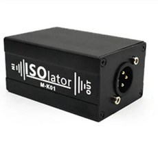 XLR 오디오 아이솔레이터 노이즈 감소 필터 전류 노이즈 제거 듀얼 채널 6.5 XLR 믹서 오디오 신호 아이솔레이터, 없음, 1) Black