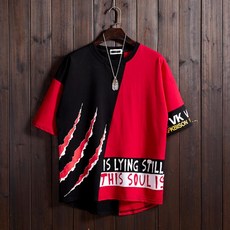 kirahosi 남자 오버핏 반팔티 라운드넥 캐주얼 루즈 169호 + 스마트스트랩 증정 Pp2xva