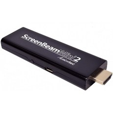 Actiontec ScreenBeam Mini2 휴대 전화 무선 디스플레이 수신기-Microsoft 및 Android 전화 태블릿 및 노트북과 호환, 단일옵션