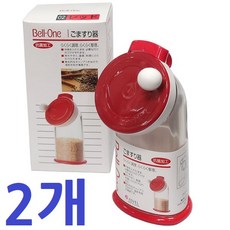 일본 ASVEL 벨원 수동 깨갈이 (후추갈이 그라인더 페퍼밀 양념통 소금갈이), 2개