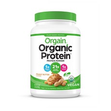 Orgain Protein Peanut Butter 올게인 프로틴파우더 피넛 버터 920g, 1개