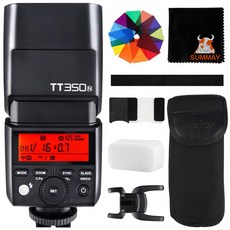 GODOX TT350N TTL 18000s GN36 D800 D700 D7100 D5200 D5100 D5000 D300 D300DNikon SLR [] 니콘 용, 1개