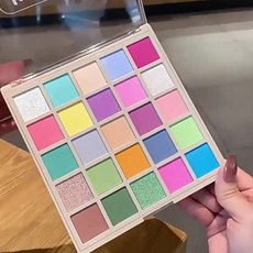 럭키 아이섀도우 마카롱 플레이트 컬러 스테이지 메이크업 고급 반짝이 진주 빛 여름 25 색, 01 Eyeshadow palette, 01 CHINA, 1개