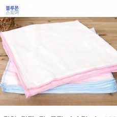 블루몬 가제 면 무지 손수건 소 100p 아기손수건 여자손 여자손수건 남자손수건 예쁜손구선