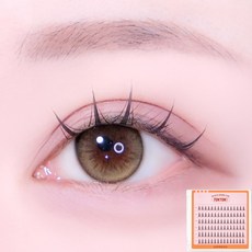 코링코 톡톡하라 노글루 속눈썹 (글루가 묻어 있는 가닥 속눈썹), 1개, 노글루 #볼드