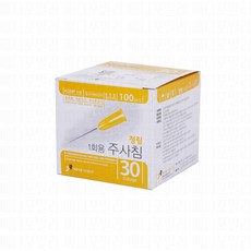 정림 일회용 주사침 여드름 주사바늘 니들 멸균 약국 30G 38mm 100개입