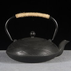 무쇠 차끓이는 주전자 일본 주철 차주전자 주물 티포트 인덕션주전자 다도, H.골판지 1100ml, A.800mL(포함)-1200mL(포함), 1개