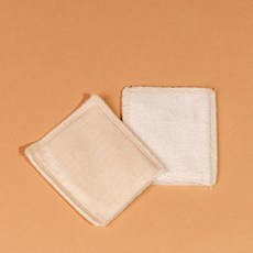 목화다방 메이크업 재사용 화장솜 빨아쓰는 다회용 솜 무포장, 3개, 6개입