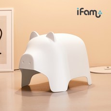 아이팜 팜스 체어 피그 홀스 유아의자 인테리어 유아스툴, 피그(화이트)