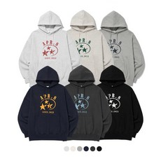 남자 여자 긴팔 후드티 티셔츠 에이프릴에잇 APR8 STAR LOGO HOODIE [6Color]