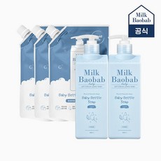밀크바오밥 젖병세정제 본품 500ml 2개+ 리필 400ml 3개