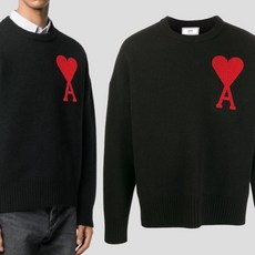 (당일발송)20FW 아미 빅하트 오버핏 니트 스웨터 H20HK009 018 001