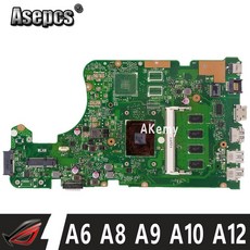 X555YA X555DA 메인 보드 8GB RAM AMD A6 A8 A9 A10 A12 FX-8800P FX-9800P CPU Asus X555 X555YI X555D X555DG, [01] E1 4GB RAM