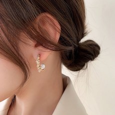 순금진주귀걸이