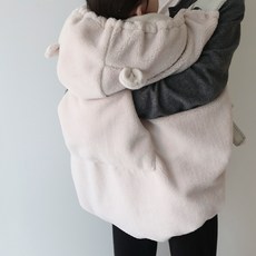 겨울 베이비 따숨 아기띠워머 방한용 나들이, 베이지