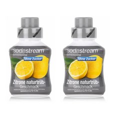 SodaStream lemon naturally (Zitrone) 유럽 소다스트림 자연 레몬 375ml 2팩