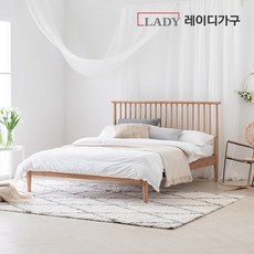 레이디가구 스칸딕 로맨틱 핀란드 원목침대 Q_본넬, 웜그레이