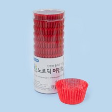 유산지 머핀컵 40mm 유산지컵 베이킹컵 머핀유산지, 빨강, 200개