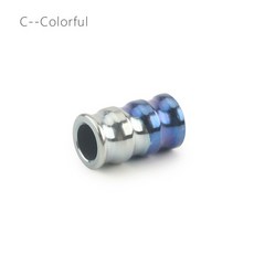 파라코드캥핑팔찌 골판지 티타늄 합금 나이프 비즈 Paracord 구슬 액세서리 DIY 펜던트, [04] random colorful, 1개