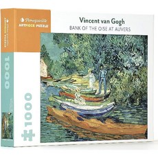 Vincent Van Gogh 오베르의 오아즈 은행 1000피스 직소 퍼즐(석류) 25 x 20, 기본