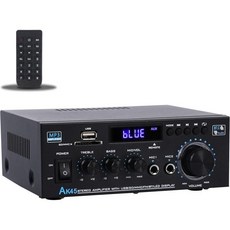 전원 공급 및 리모컨이 있는 홈 시어터 오디오 스테레오 시스템을 위한 FM 라디오 USB SD 카드 입력이 가능한 Bluetooth 5.0 앰프 스테레오 홈 오디오 앰프 3