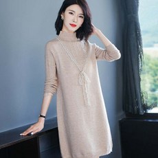 반폴라 레이스 스웨터 여성 소프트스타일 겨울 가을 하프기장 이너웨어 배합 코트 이너티셔츠